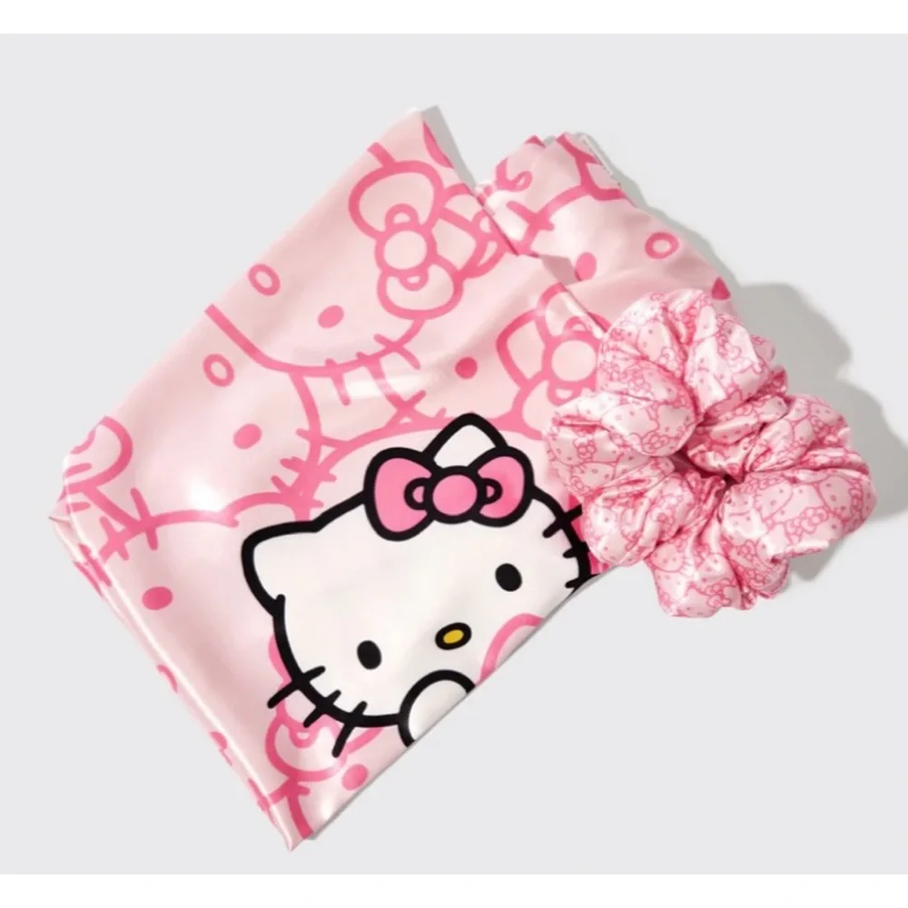 Hello Kitty x Kitsch Satin Pillowcase & Pillow Scrunchie 2pc Set